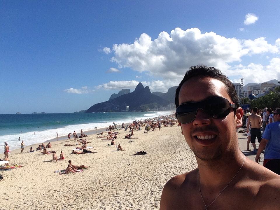 Vista de Río de Janeiro durante uno de los viajes de Miguel por Brasil